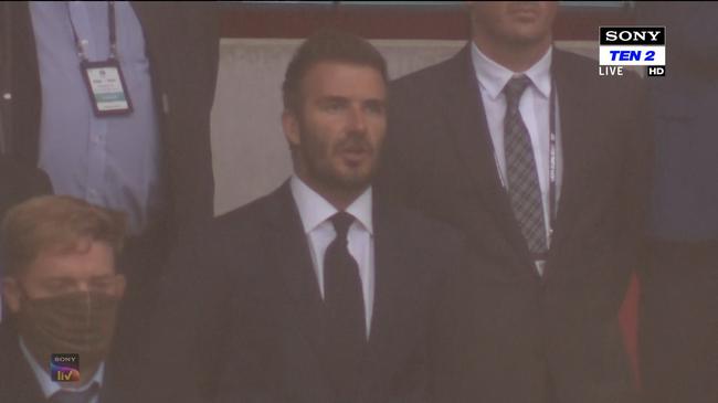 贝克汉姆观战英伦德比!