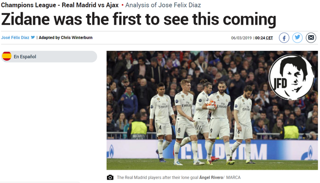 齐达内早已看破皇马即将到来的颓势