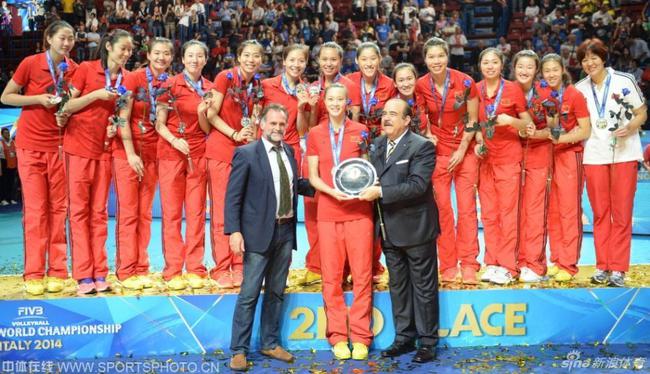 2014世锦赛中国女排获得亚军