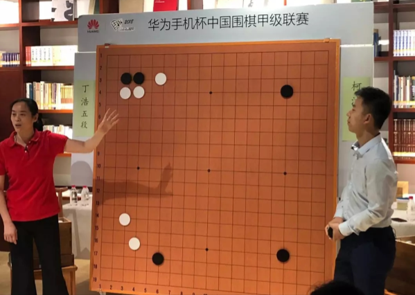 （郭闻潮教练为棋友进行大盘讲解）