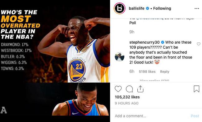 格林威少被球員認為最被高估?Curry:投他倆的球員肯定是沒球打的,祝你們好運!-黑特籃球-NBA新聞影音圖片分享社區