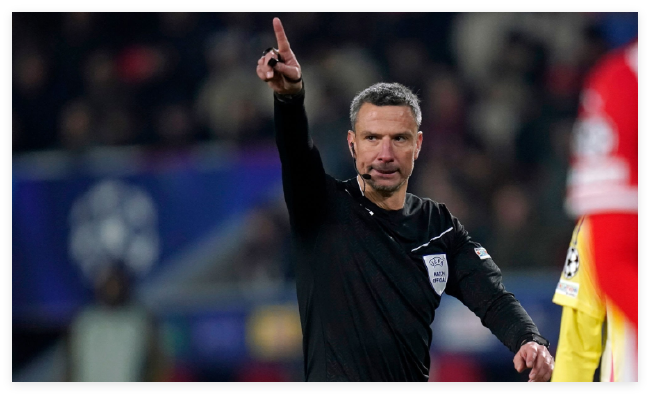 斯洛文尼亚的名哨温契奇担任本场主裁判