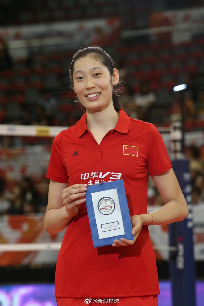 女排世界杯朱婷首夺三大赛MVP 二度出战争蝉联