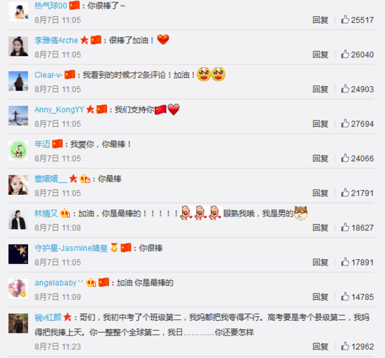 里约奥运会,孙杨获得银牌之后,网友们的反应
