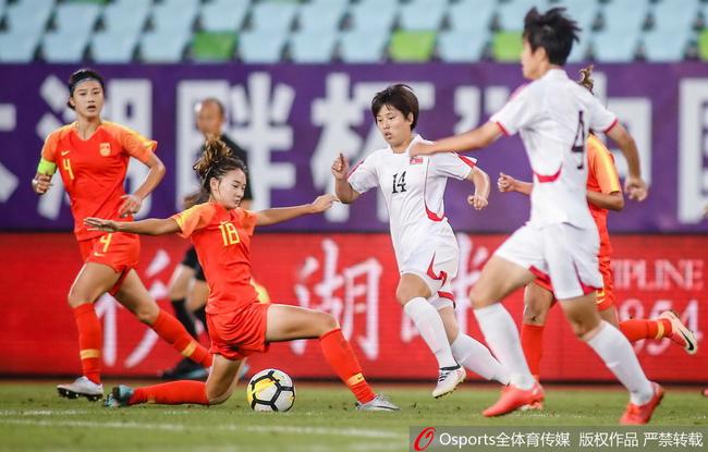 中国U20女足0-5惨败朝鲜U20女足