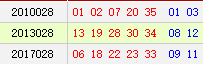 阳历3月13日开奖号码