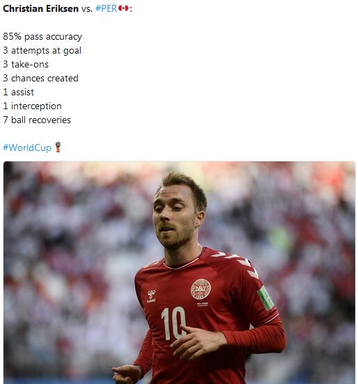 埃里克森此役的数据