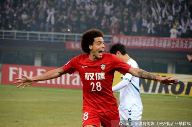 维特塞尔:踢中超有更多思考时间 家人很喜欢天