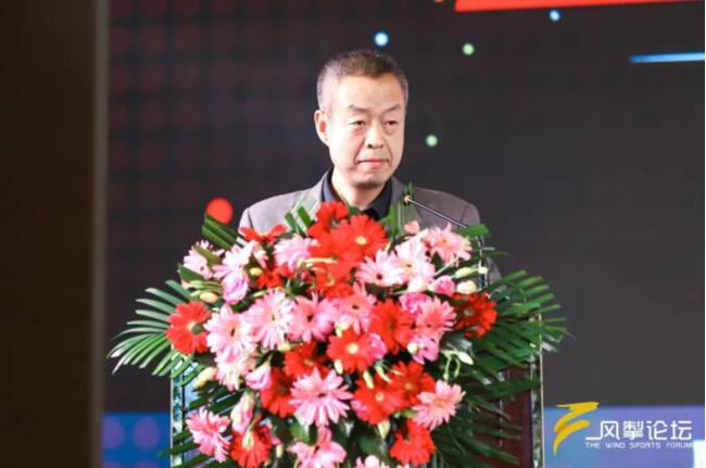 陝西省體育場場長、陝西體育場館協會主席楊衛平發表致辭