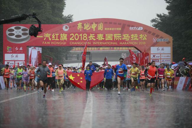 长春国际马拉松起跑