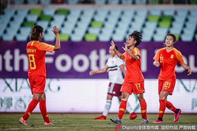 中国U20女足击败墨西哥