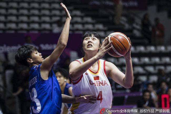 中国女篮对阵泰国女篮现场图