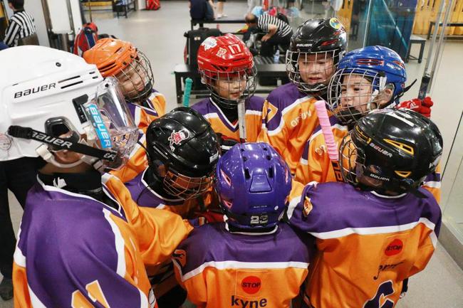 新浪杯国际青少年冰球公开赛在奥山真冰场拉开