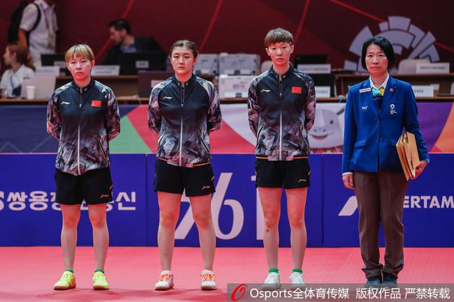 中国女乒3-0胜朝鲜夺取冠军