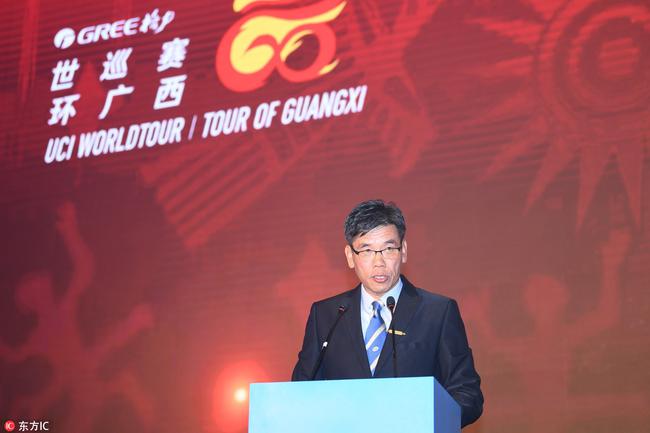 图:中国自行车运动协会秘书长王建国