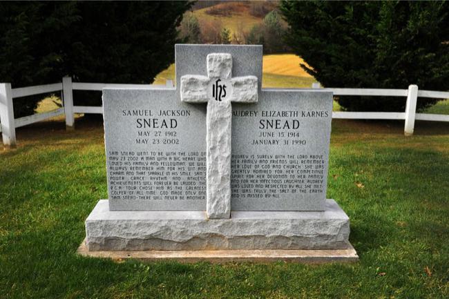 斯尼德的墓碑（图：Stan Badz/PGA TOUR）