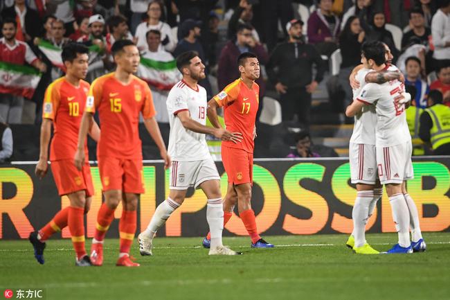 亚洲杯-国足0-3伊朗止步8强 后防三度失误送礼