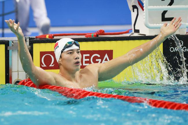 男子200米个人混合泳 汪顺获得金牌