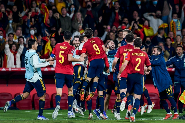 西班牙力压瑞典直接晋级   连续12届参加世界杯