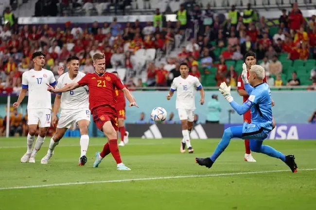 世界杯-奥尔默进球 阿森西奥破门 西班牙半场3-0