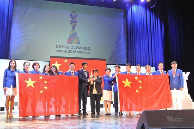 中国国象男、女队夺得奥赛双冠