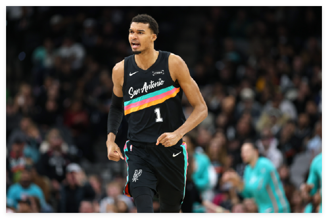 下赛季NBA常规赛MVP赔率:文班亚马第1 SGA紧追