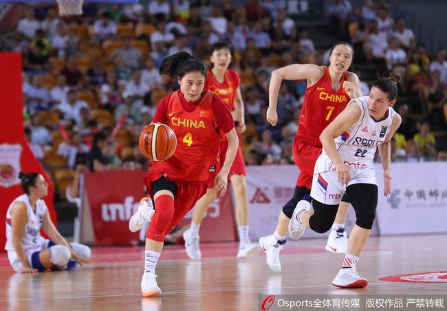 中国女篮热身赛击败塞尔维亚