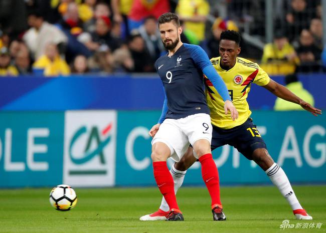 法国2-3不敌哥伦比亚