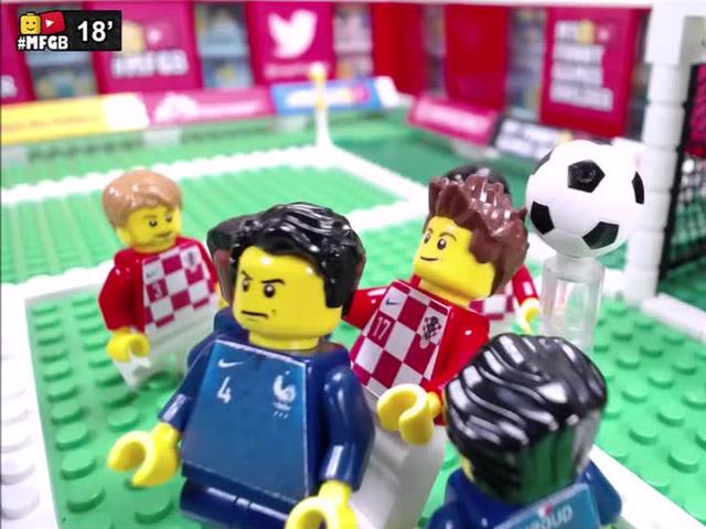 法国4-2克罗地亚乐高版 高卢雄鸡20年后再称王