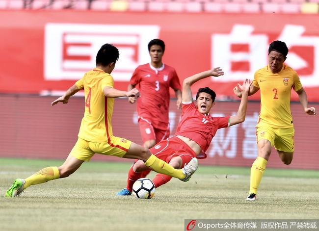 中国U17队1-4不敌伊朗U17