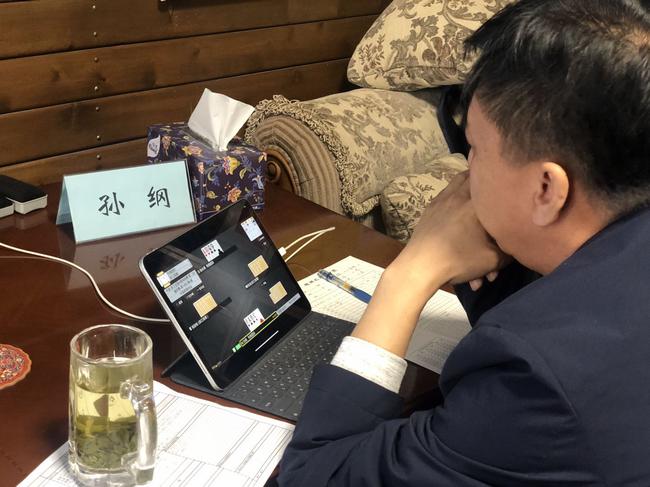 牌手在比赛中