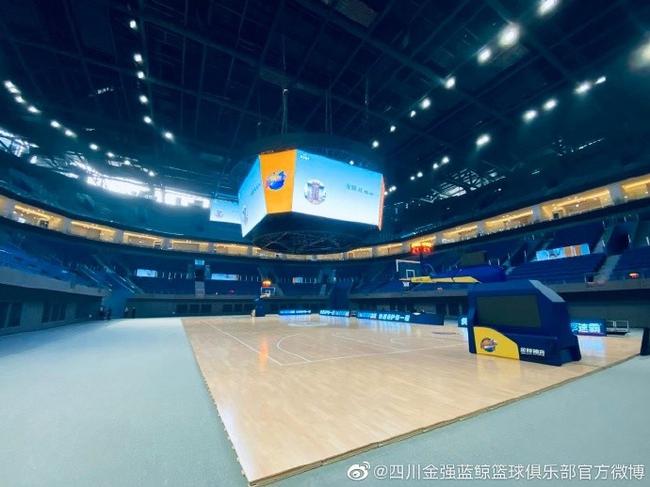四川晒新主场照片 NBA级别球馆可容纳1.5万人