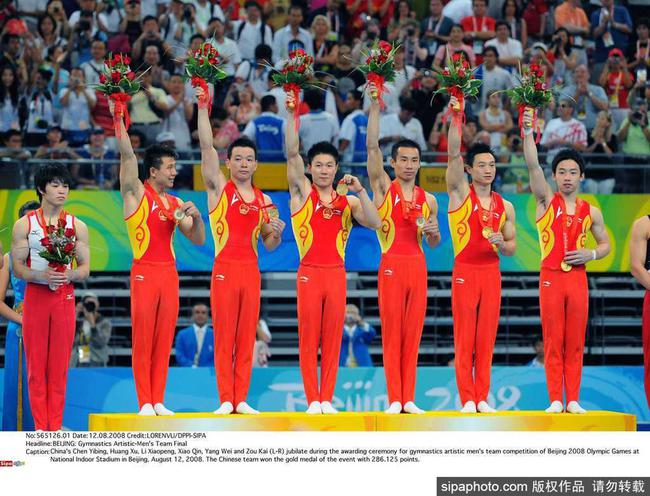 北京奥运中国体操男团
