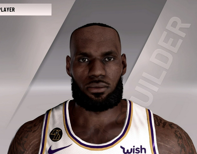 NBA2k22詹姆斯半身像引热议 发际线太夸张了