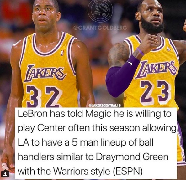 詹姆斯要像格林一樣出現在5號位