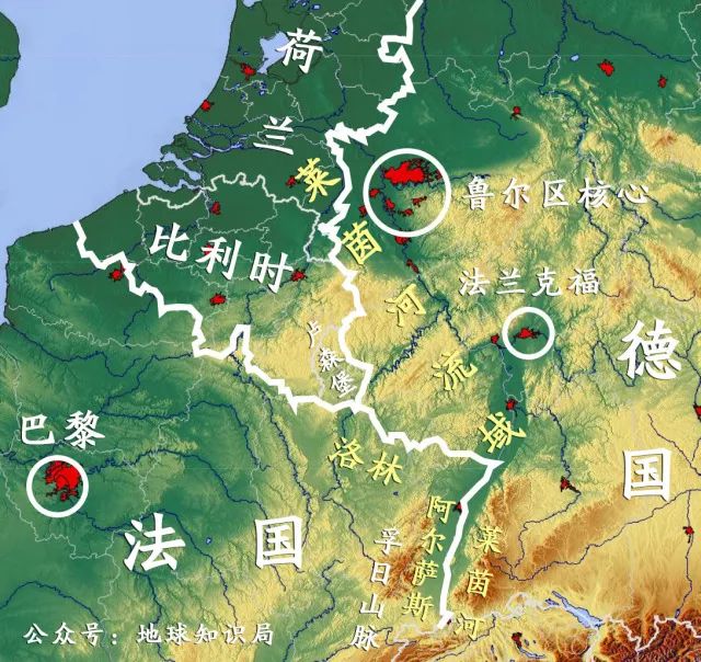 德国鲁尔区与法国心脏巴黎之间