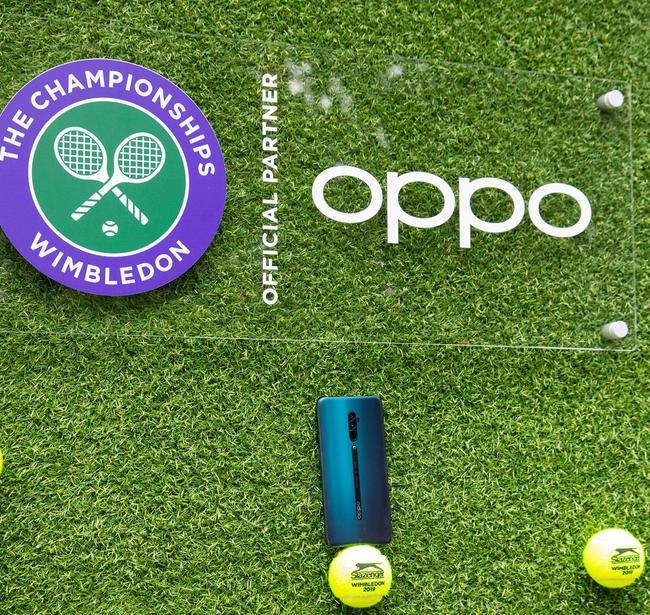 OPPO和温网的合作logo