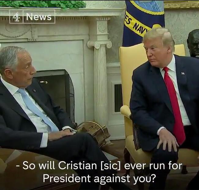 特朗普反问葡萄牙总统