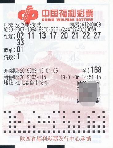 中奖彩票