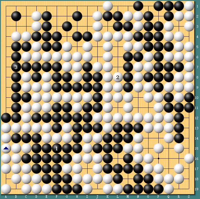 黑1撞气送吃，不过白棋这次没有“上当”……