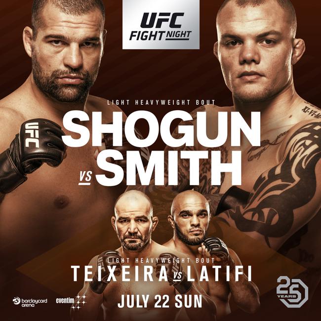 UFC汉堡赛头条变更为胡阿VS史密斯的轻重量级对决