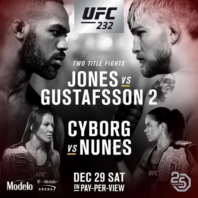 UFC 232 琼斯 VS 古斯塔夫森 2