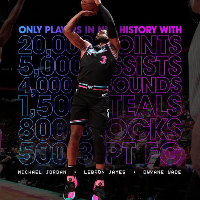 里程碑!韋德入史上最全能俱樂部,里面僅有喬詹!-黑特籃球-NBA新聞影音圖片分享社區