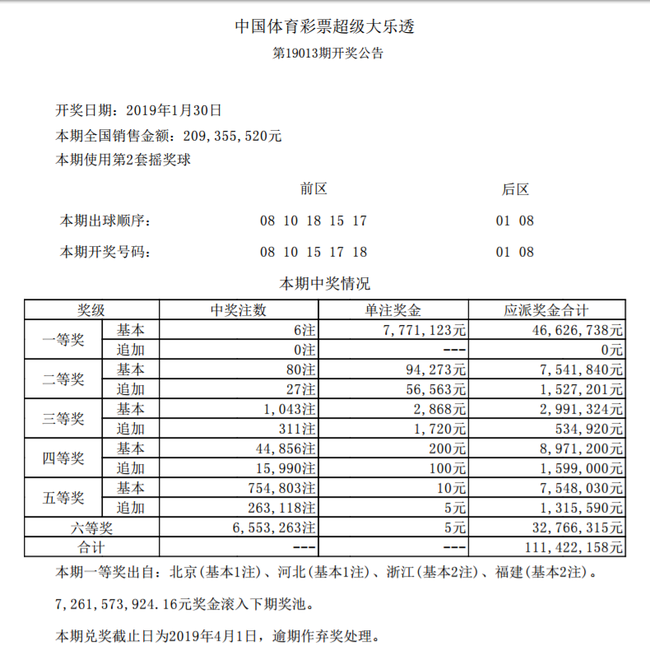 详细开奖