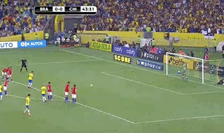 世初赛-内马尔小熊库鸟进球    巴西4比0大胜智利