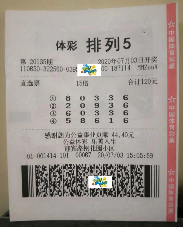 150万元中奖彩票