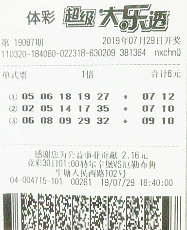 老彩民6元机选中大乐透1000万 不研究但每期都买