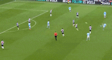 英超-德布劳内替补传射鲍勃绝杀 曼城3-2纽卡