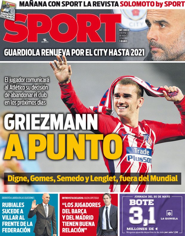 《每日体育报》封面