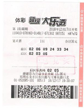中奖彩票
